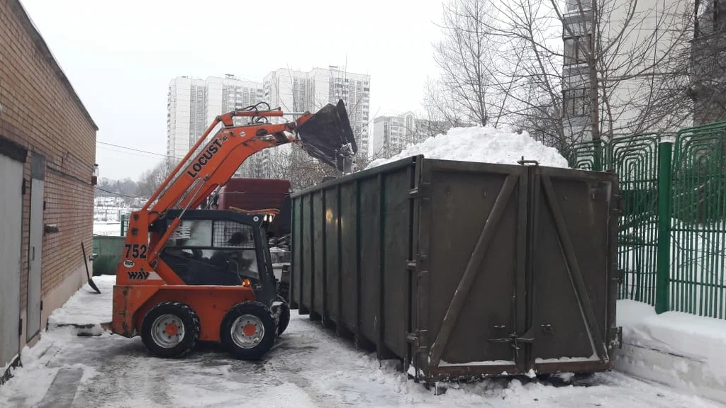 Вывоз снега контейнерами в Магнитогорске — цена от 3310 руб., заказать контейнер для снега в ПроМусор